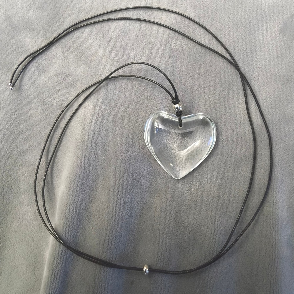 New Glass Heart Necklace